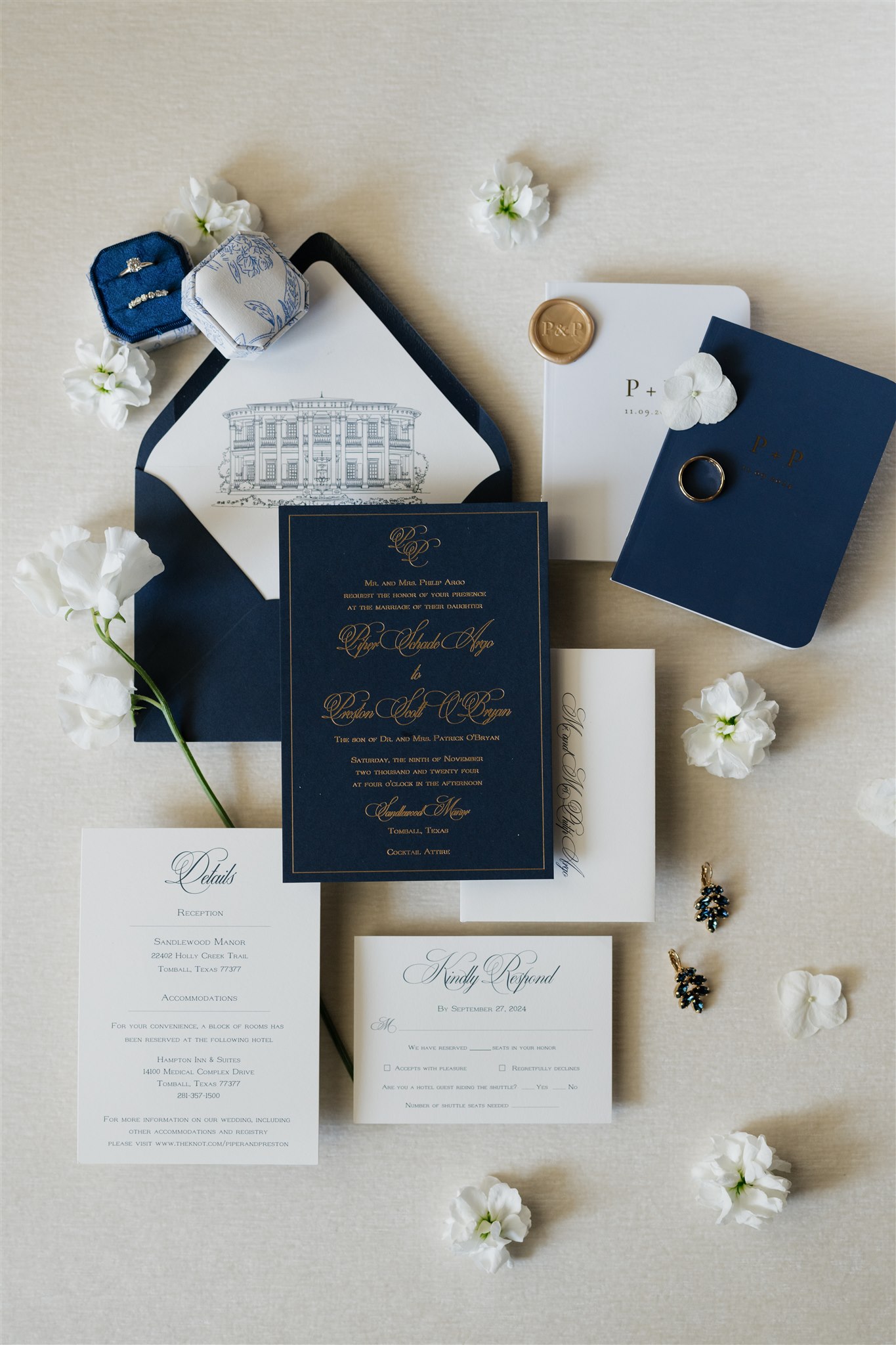 Wedding suite detail