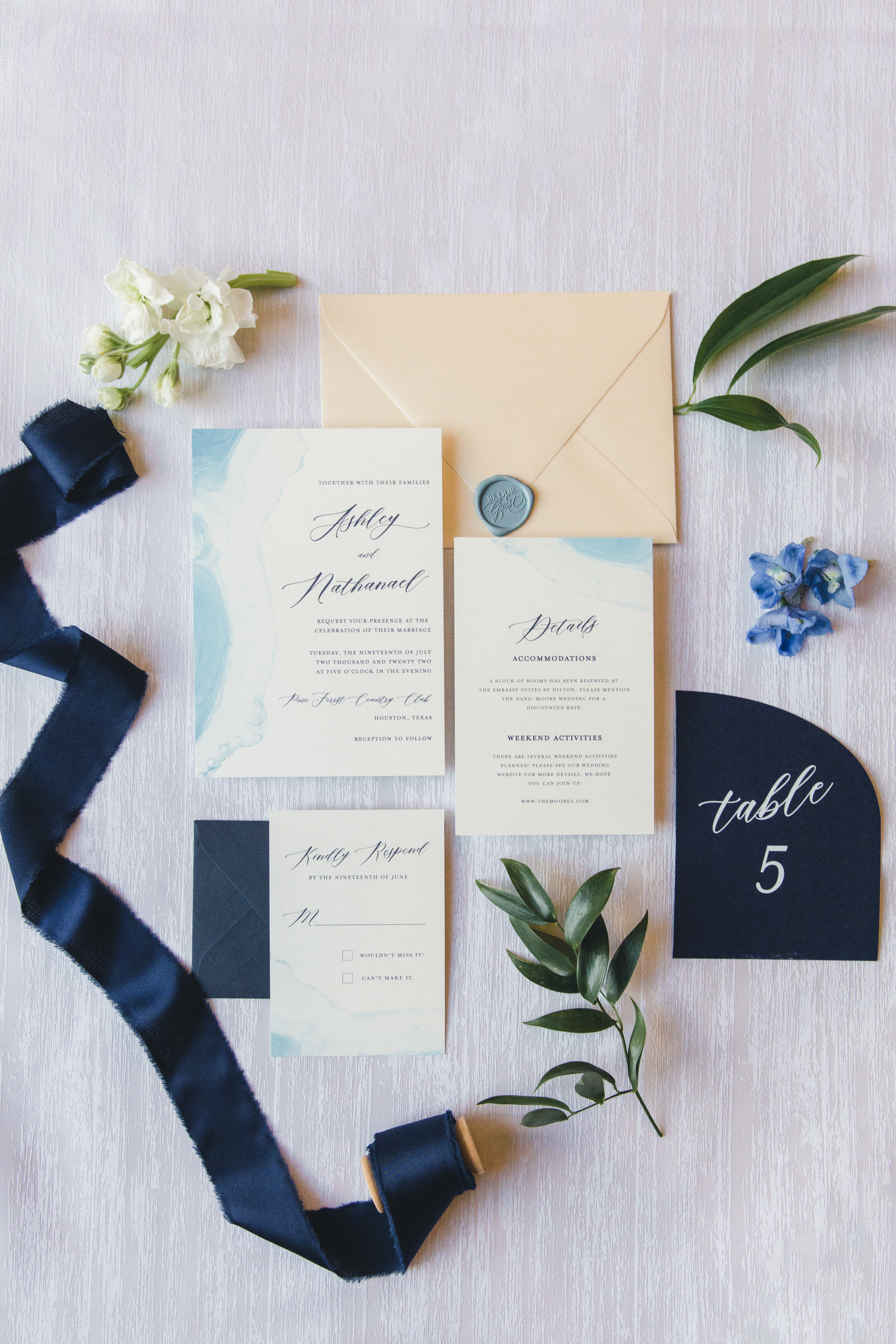 Wedding suite detail
